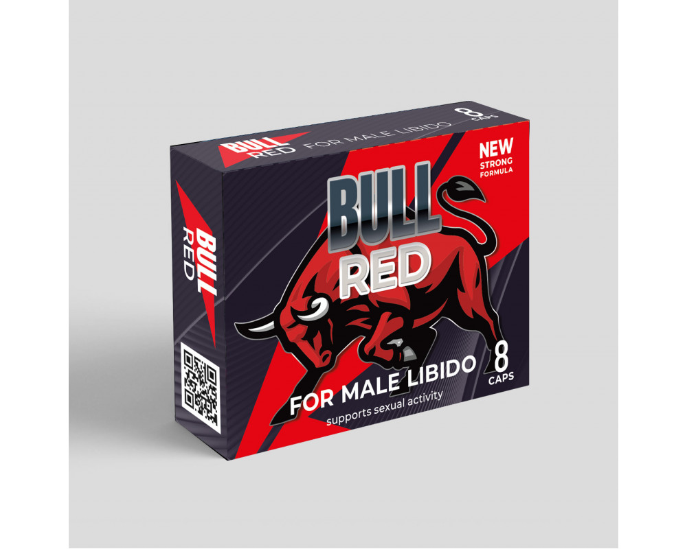 BULL RED - Концентрат пищевой для мужчин, 8 капсул