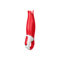 Satisfyer Vibes Power Flower - Вибратор с лепестками, 18,5х4,5 см (красный)