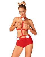 Obsessive Ms Reindy Set - Кокетливый костюм для ролевых игр, M/L (красный)