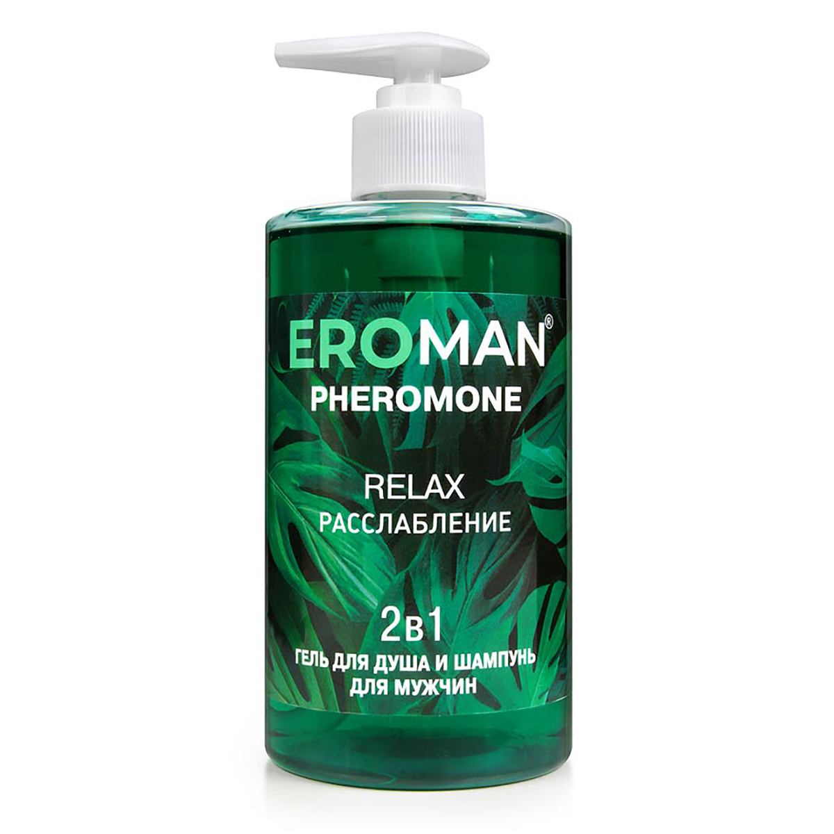 Биоритм Eroman Relax - Гель для душа и шампунь с феромонами, 430 мл