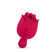 Viva Rose Toys - силиконовый вибромассажер, 10.6х5.8 см (розовый)