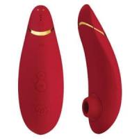 Модный бесконтактный стимулятор клитора Womanizer Premium, 15,5 см (красный)
