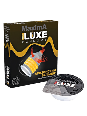 Luxe MAXIMA Аризонский Бульдог - Латексные презервативы, 1 шт
