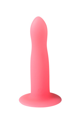 Lola Games Rave Light Keeper светящийся в темноте силиконовый фаллоимитатор на присоске, 13.3х2.8 см (розовый)