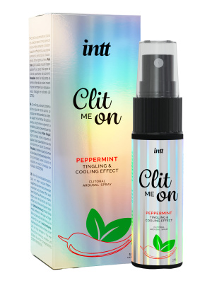 Тестер Intt Clit Me On Peppermint - Охлаждающий жидкий вибратор для клитора с мятным вкусом, 12 мл