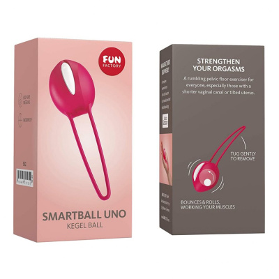 Fun Factory SmartBall Uno - Вагинальный шарик, 3.5 см (розовый)
