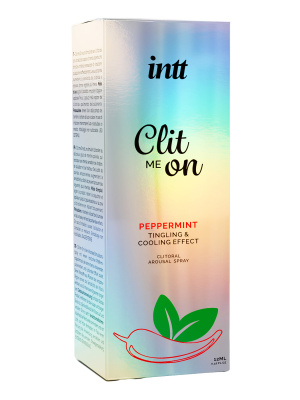 Intt Clit Me On Peppermint - Охлаждающий жидкий вибратор для клитора с мятным вкусом, 12 мл