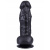 Джага-Джага - Вибромассажер гелевый с присоской №5, 16х4.2 см (черный)