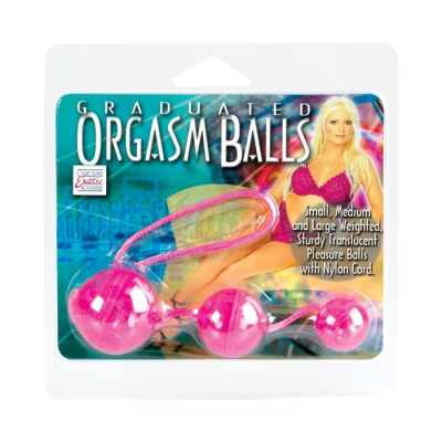 Graduated Orgasm Balls - Вагинальные шарики, 27 см (голубой)
