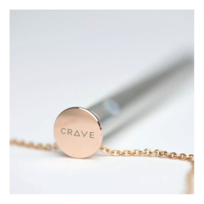 Crave Vesper - роскошное колье- вибропуля, 9.7х0.8 см (серебристый с розовым золотом)) 