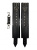 БДСМ Арсенал наручники из эко-кожи, 31 см (чёрный)
