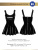 Noir Handmade - Короткое платье с оборками на бретелях, M (черный)