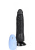 Джага-Джага - Вибромассажер гелевый с присоской №3, 17х4 см (черный)