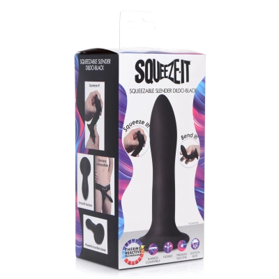 Squeeze-It - гибкий силиконовый фаллоимитатор, 13.5х3.1 см