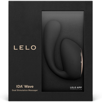 Lelo - Ida Wave Black - Вибромассажер с управлением через приложение, 9.3 см (чёрный) 
