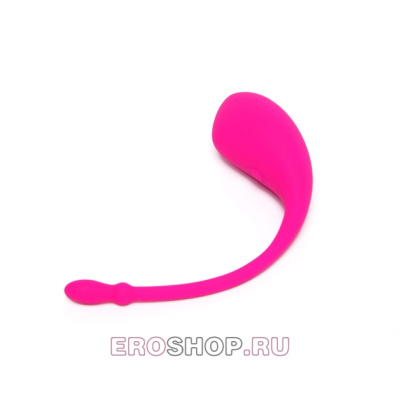 Lovense Lush Bullet Vibrator - Виброяйцо со смарт-приложением и подключением к вебкам-чатам, 7 см (розовый)