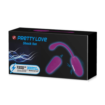 Pretty Love - Виброяйцо с функцией электростимуляции, 19 см (фиолетовый)