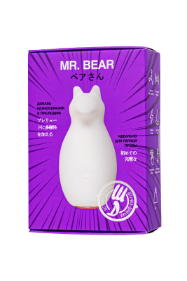 Штучки-Дрючки  Mr. Bear - Вибратор для клитора, 7,5 см (белый) 