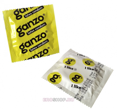 Ganzo Ribs - Презервативы ребристые, 12 шт