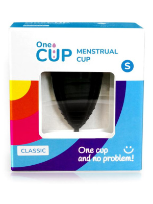 OneCUP - Менструальная чаша, Classic S - 24 мл (чёрный)