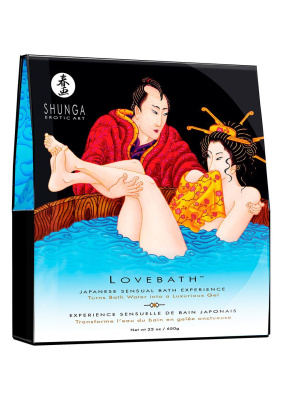 Shunga Lovebath Ocean temptation - cоль для ванны, превращающая воду в гель, 650 гр. 