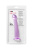 Toyfa Basic Jelly Dildo М универсальный фаллоимитатор с присоской, 18х3.2 см (фиолетовый)
