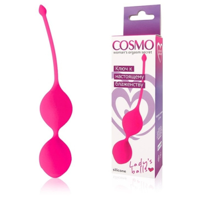 Cosmo - Укрепляющие вагинальные шарики, 3.6 см (розовый)