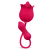 Viva Rose Toys - Виброяйцо с толчковыми движениями и стимулятор клитора с язычком, 38.6х3.5 см (розовый)