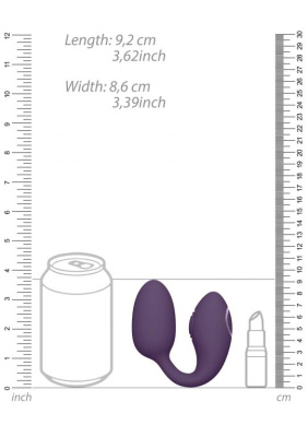 Shots Aika - Вибро-яйцо с дополнительной клиторальной стимуляцией изогнутой формы (фиолетовый)